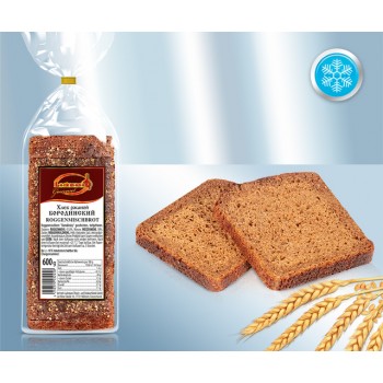  Хлеб ржаной "Бородинский", нарезка, замороженный